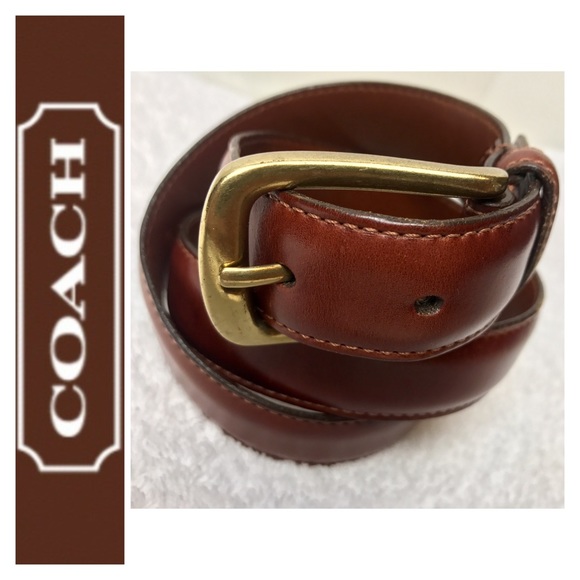 Coach Accessories - Coach Signature Leather Belt